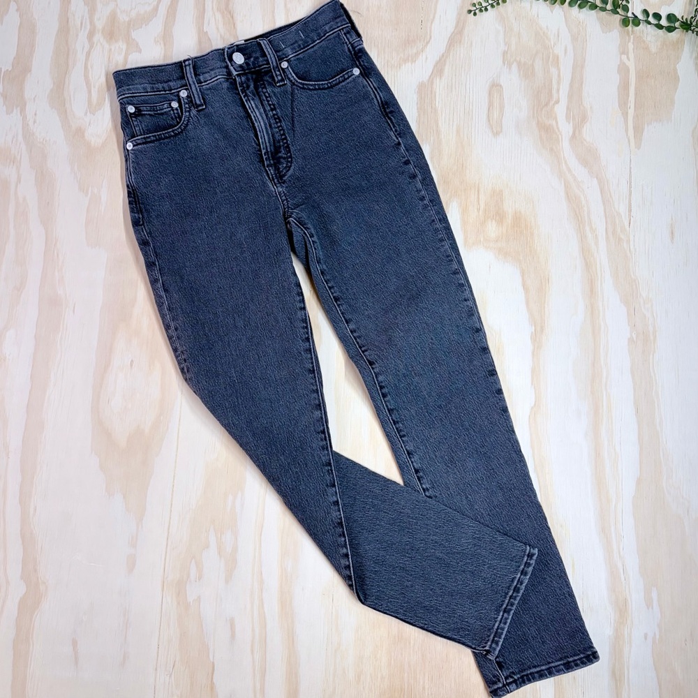 Madewell The Perfect Vintage Jean Black Wash High Rise Size 23 - Picture 2 of 12